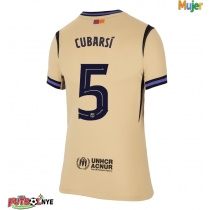 Camiseta Barcelona Pau Cubarsi #5 Visitante Equipación para mujer 2025-26 manga corta